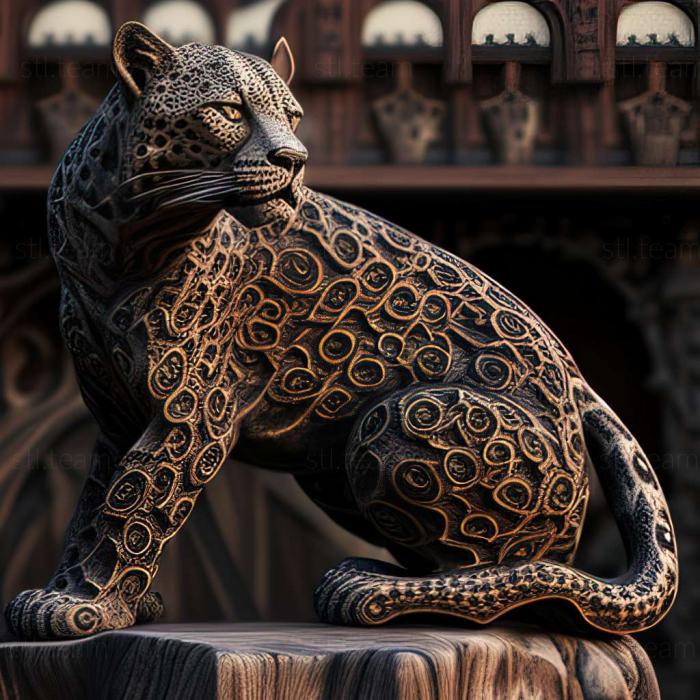3D модель Відома тварина леопард Рудрапраяга (STL)